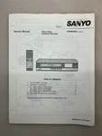 Sanyo VHR9300 Original Service Manual Free Shipping Good. Price: $12.00.