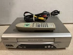 Sanyo VHR-H630 Vhs Vcr 4-HEAD Hi-fi Stereo Tested Working Clean With Remote Used. Price: $54.55.