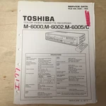 Toshiba Service Manual For The M-6000 M-6002 M-6005 Vcr Video Cassette Recorder Very. Price: $28.98.