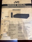 Jvc HR-D310U HRD310U Vcr Repair Service Manual From The Usa **original** Very. Price: $28.99.