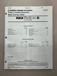 Rca VR618HF Original Service Manual Free Shipping Good. Price: $14.00.