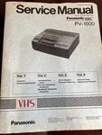 Panasonic PV-1500 PV1500 Vcr Service Manual From The Usa **original** Very. Price: $32.99.