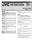 Jvc HR-S8010UM Vcr Owners Instruction Manual Reprint New. Price: $22.24.