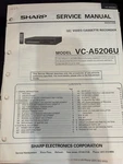 Orig. Sharp VC-A5206U VCA5206U Vcr Repair & Service Manual 1623 3068 *original* Very. Price: $28.99.