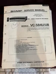 Orig. Sharp VC-584UB Vcr Repair & Service Manual Original Very. Price: $27.99.