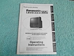 Vintage Panasonic Omnivision Combination Tv / Vcr Pv-m Owners Operating Manual Like. Price: $9.95.