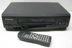 Panasonic Vhs Player Vcr PV-V4521 Head Hi-fi Stereo Omnivision Remote Works Used. Price: $75.00.