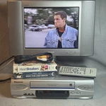 Panasonic PV-V4524S Vcr (cleaned/inspected) With Remote, Cables & Vhs Tapes Nice Used. Price: $94.98.