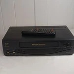 Philips Magnavox VR2242AT21 Vhs Hq 4-HEAD Video Cassette Recorder Vcr W/remote Used. Price: $50.00.