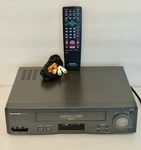 Sharp VC-H973U 4-HEAD Hi-fi Stereo Vcr Vhs Player W/ Remote Tested Euc Used. Price: $79.99.
