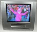 Vtg Toshiba MV14FL4 14" Crt Tv Vcr Combo Vhs Player Retro Gaming No Remote Works Used. Price: $299.95.