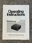 Vtg Operating Instructions Panasonic Omnivision Ii NV-8420 Manual Good. Price: $15.00.