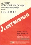 Vintage Original Mitsubishi HS-3183UR Vhs Vcr Owners Manual Printed Japan Unspecified. Price: $19.99.