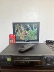Mitsubishi HS-U580 4-HEAD Vhs Player Vcr+ Precision Perfectape Remote Used. Price: $129.00.