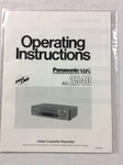 Original Panasonic AG-2540 Vhs Video Recorder Operating Instructions Manual Unspecified. Price: $24.99.