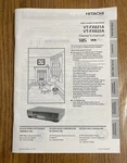 Hitachi Vhs Vcr VT-FX631A VT-FX632A Instruction Manual Only Very. Price: $25.00.