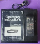 Panasonic Omnivision Vhs Vcr Barcode Programming PV-2812 W Remote & Booklet Used. Price: $65.00.