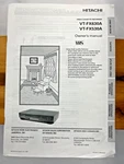 Hitachi VT-FX630A VT-FX530A Vcr Owner S Manual Original Oem 1997 Very. Price: $13.73.