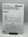 Memorex Model MVR4049 Video Cassette Recorder Owners Manual Vhs Good. Price: $14.95.