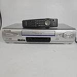 Panasonic PV-V4623S Blue Line 4-HEAD Hi-fi Stereo Vhs Vcr Omnivision W/remote Used. Price: $89.99.