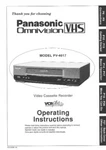 Panasonic PV-4617 Vcr Owners Instruction Manual Brand. Price: $22.24.