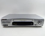 Panasonic PV-V4621 Vcr Vhs Player Recorder 4-HEAD Hi-fi Silver No Remote Tested Used. Price: $79.95.