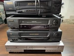 Lot Of 4 Vcrs Combo Units Sony Phillips Parts Repair Not Working As-is For. Price: $36.00.