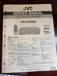 Jvc HR-S5400U HRS5400U Vcr Repair Service Manual From Usa **original** Very. Price: $28.99.