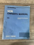 Vintage Goldstar Vhs Video Cassette Recorder Vcr GHV-1265M Owners Manual Acceptable. Price: $9.50.