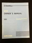 Vintage Goldstar Vcr GVR-C435 Owner's Manual Very. Price: $14.99.