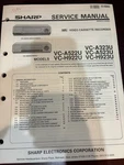 Sharp VC-A323U VC-H923U VC-H922U VC-A523U VC-A522U Vcr Service Manual *original Very. Price: $13.99.