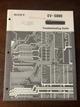 Sony EV-S800 Video Vcr Recorder Troubleshooting Guide Original Oem Manual Good. Price: $19.99.
