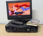 Sony Vcr SLV-M10HF Video Cassette Recorder W/ Remote- Tested Used. Price: $89.99.