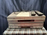 Sony Dvd/vcr Combo Lot Of 2. Vcrs Work, Dvds Do Not. W/remotes D350P & D300P S3 For. Price: $59.99.