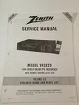 Zenith Service Manual Model VR3220 Video Cassette Recorder W Remote 124-126. F12 Good. Price: $12.41.