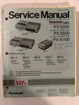 Panasonic Vhs PV-5200/5500/A100 Portable Deck Service Manual Binder Edition Good. Price: $39.95.