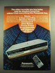 1982 Panasonic Omnivision PV-1780 Video Cassette Recorder Ad Used. Price: $17.99.
