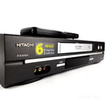 Hitachi VT-FX665A Hi-fi Stereo Vhs Vcr 6-HEAD (4 Video) Recorder W/ Remote Used. Price: $80.99.