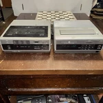 1983 2PC Portable General Electric Vcr Tuner Combo 1CVD4020X & 1CVT625 Read For. Price: $26.99.
