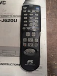 Jvc HR-J620U Vcr Remote Control + Original Manual Oem Tested Working Used. Price: $17.99.