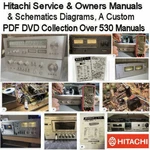 Hitachi Service Manuals, Owners, Schematics, Custom Repair, Pdf Computer Dvd Like. Price: $12.97.