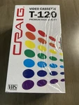 Craig T-120 Premium High Quality Vhs Video Cassette Blank Tape New Sealed 3-PACK. Price: $9.95.