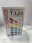 Craig Blank T-120 3 Pk Premium High Quality Vhs Video Cassette Tapes New Sealed. Price: $17.99.