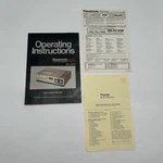 Panasonic Vcr PV-1275 Operating Instructions Manual Only Original Like. Price: $9.07.