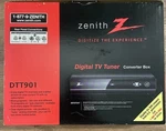 Zenith DTT901 Digital Tv Tuner Converter Box W/ Remote Cables Manual-brand New. Price: $39.95.