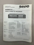Sanyo VHR8310 Original Service Manual Free Shipping Good. Price: $12.00.
