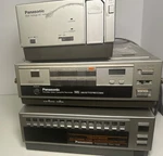 Vtg Panasonic PV-6000 Vcr & Remote, PV-A500 Tuner PV-A100 Ac Adapter Charger Used. Price: $95.00.