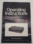 Panasonic Omnivision Vhs PV-1366 Operating Instructions Video Cassette Recorder Good. Price: $14.95.