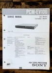 Sony PCM-EV10U Processor Service Manual *original* Unspecified. Price: $19.97.