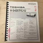 Toshiba Service Manual For The V-5425 Vcr Video Cassette Recorder Very. Price: $43.98.